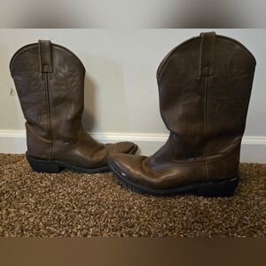 Justin Mens Cowboy‎ Boots Brown 12d JB1100